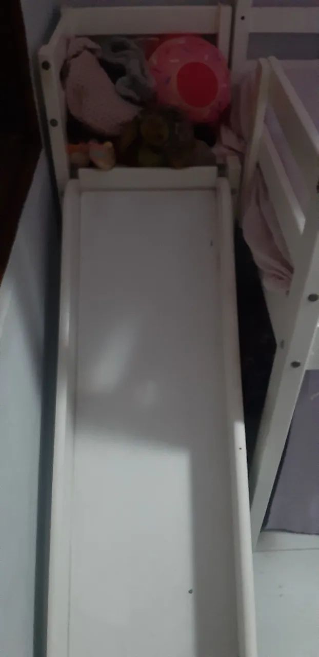Cama elevada com escada, telhado e toca - Foto 4