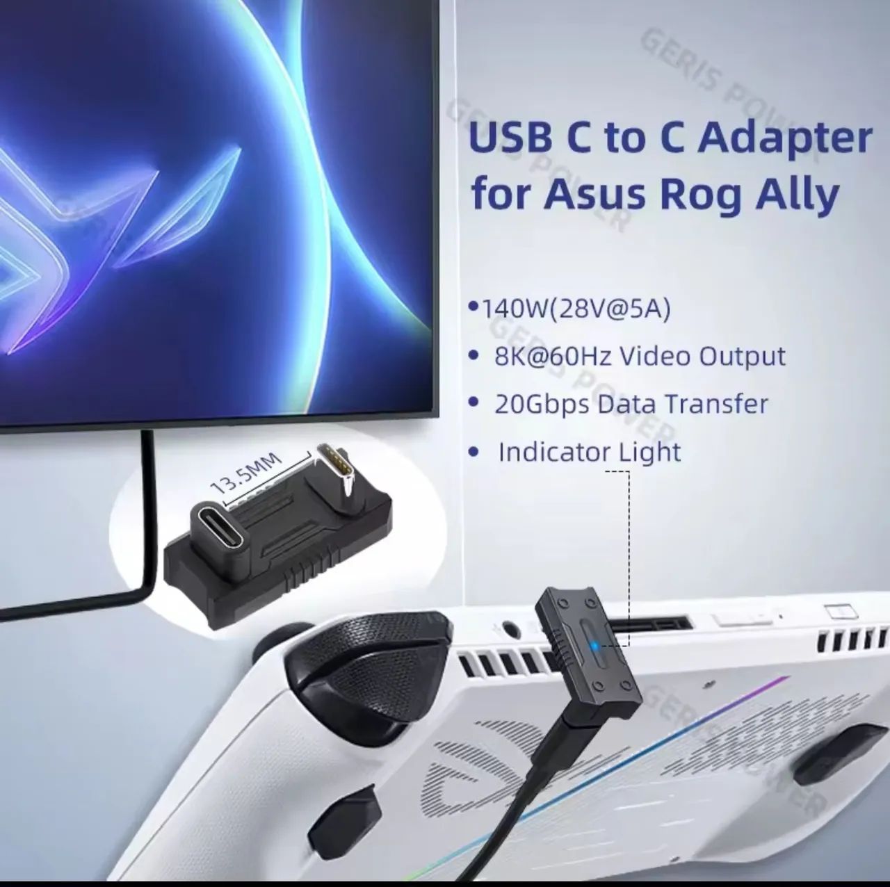 Adaptador USB-C para asus rog ally/Steam Deck - Foto 2