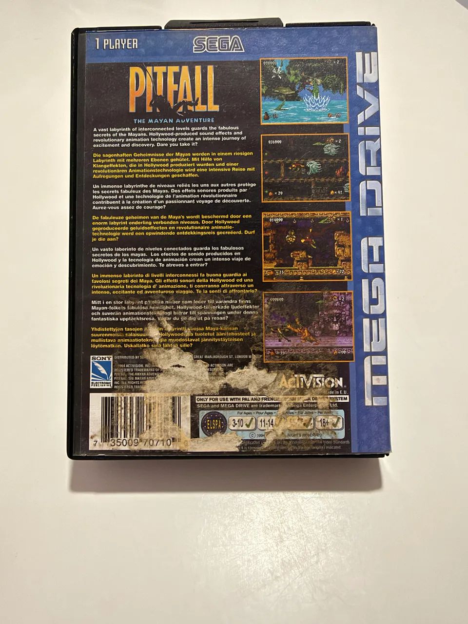 Jogo CIB Pitfall Sega Mega Drive Original Impecável  - Foto 2