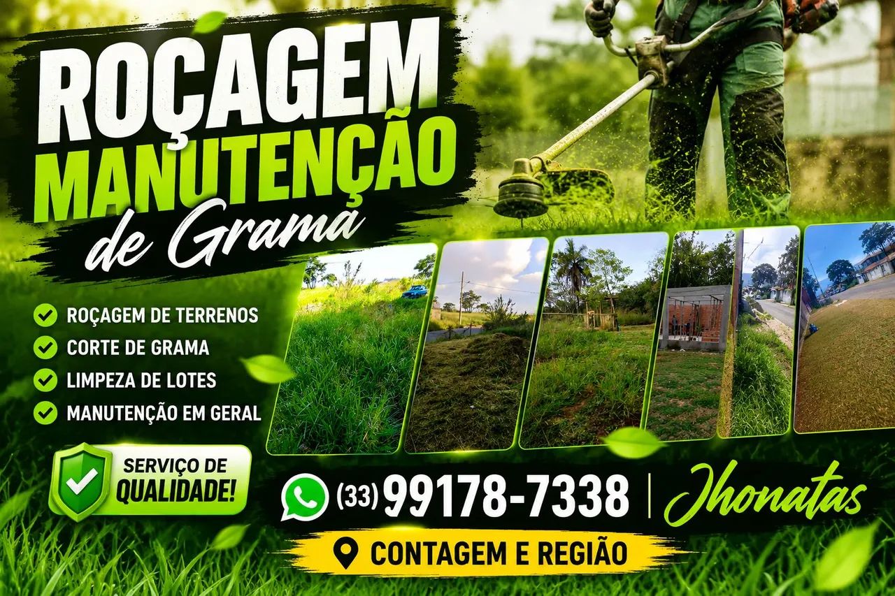 Roçagem e limpeza de lote 