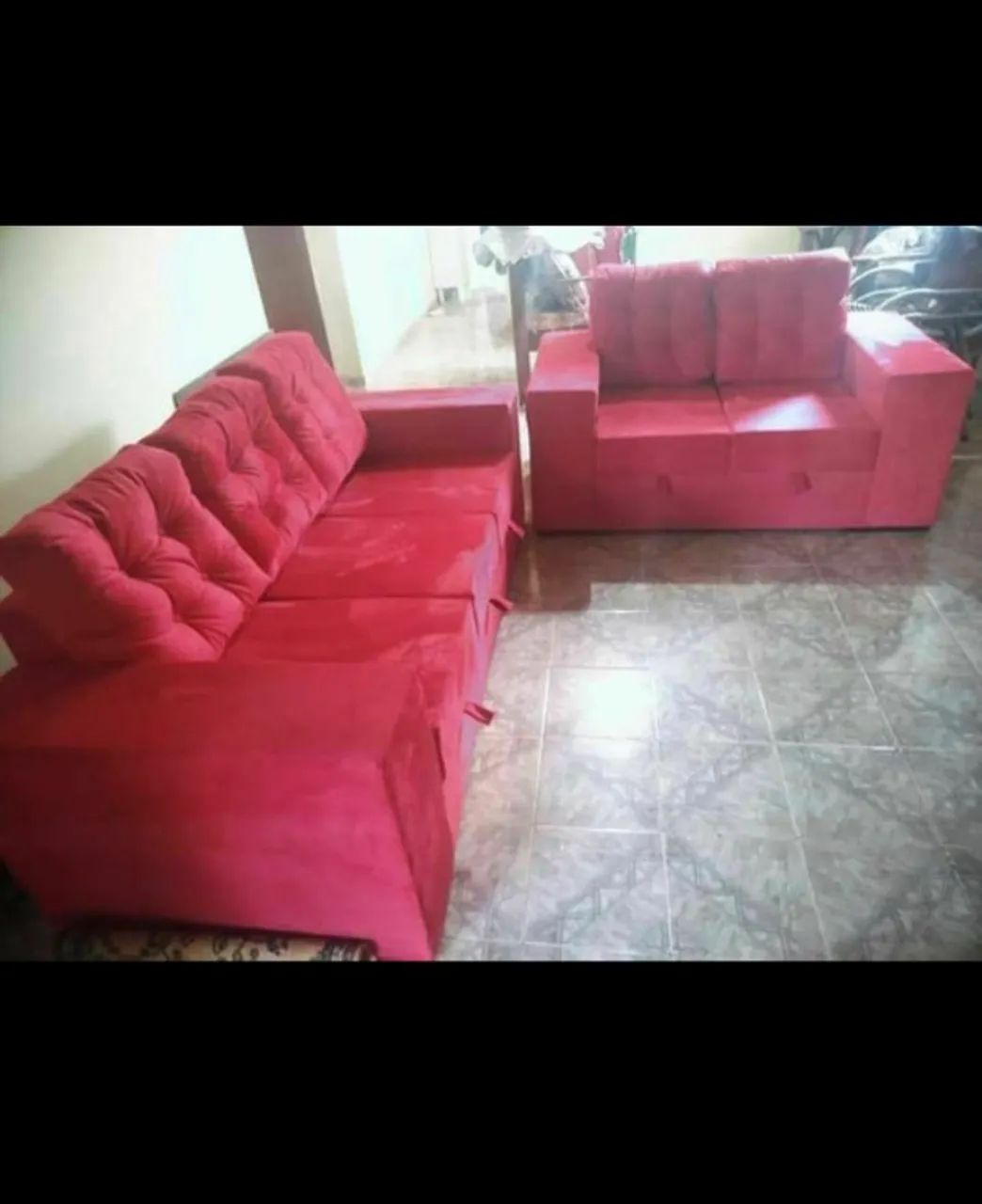 JOGO 3 e 2 ASSENTOS RETRÁTIL SOFA COMPLETO NOVO , (DIRETO DA FÁBRICA) - Foto 2