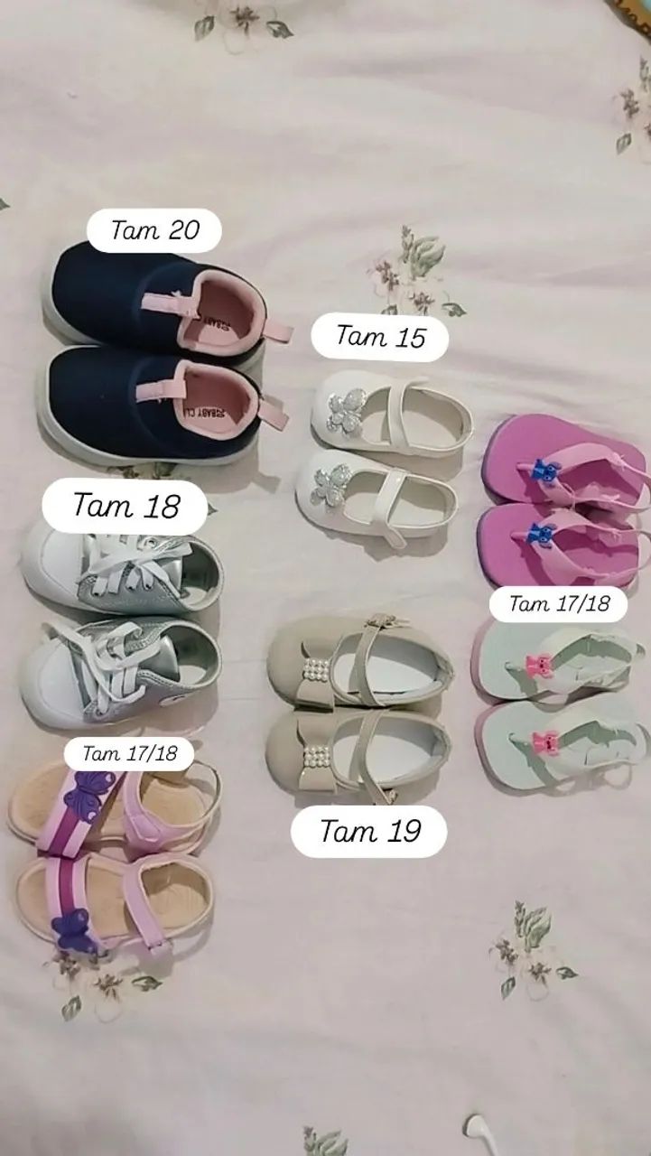 Sapatinhos de bebê menina 