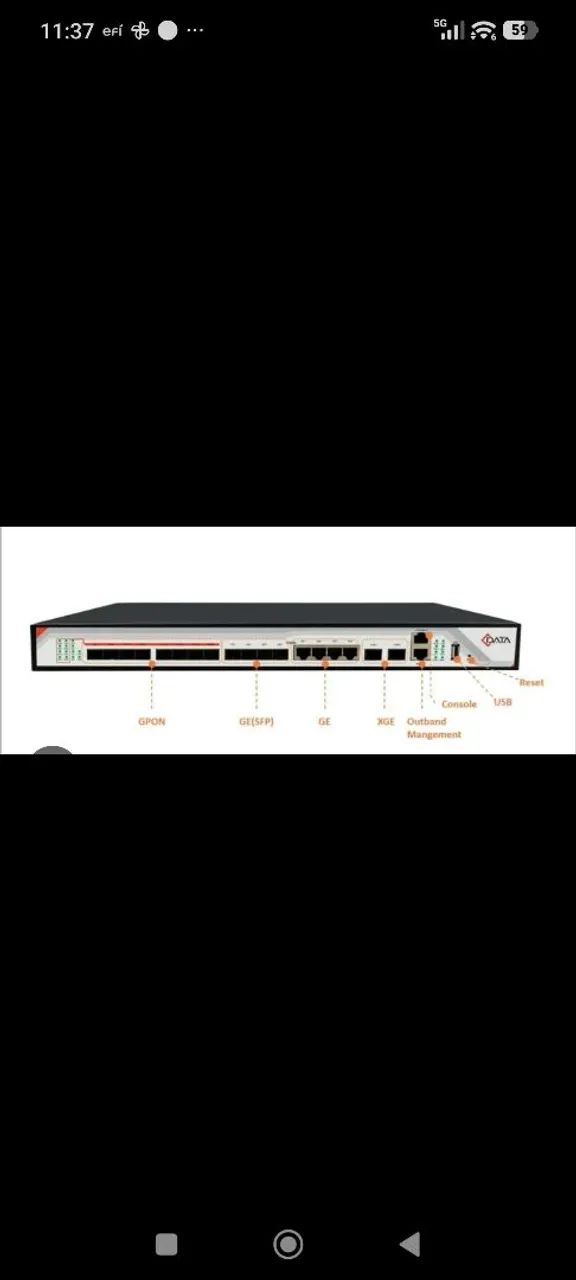Olt Gpon 8 Pon Cdata completa com todas as Gbics