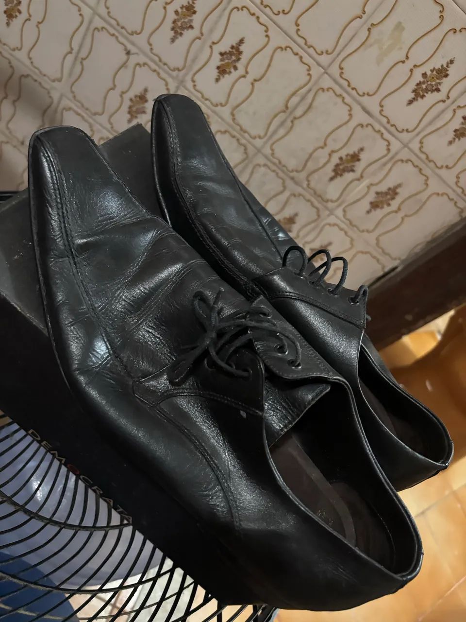 Sapato de couro legítimo 