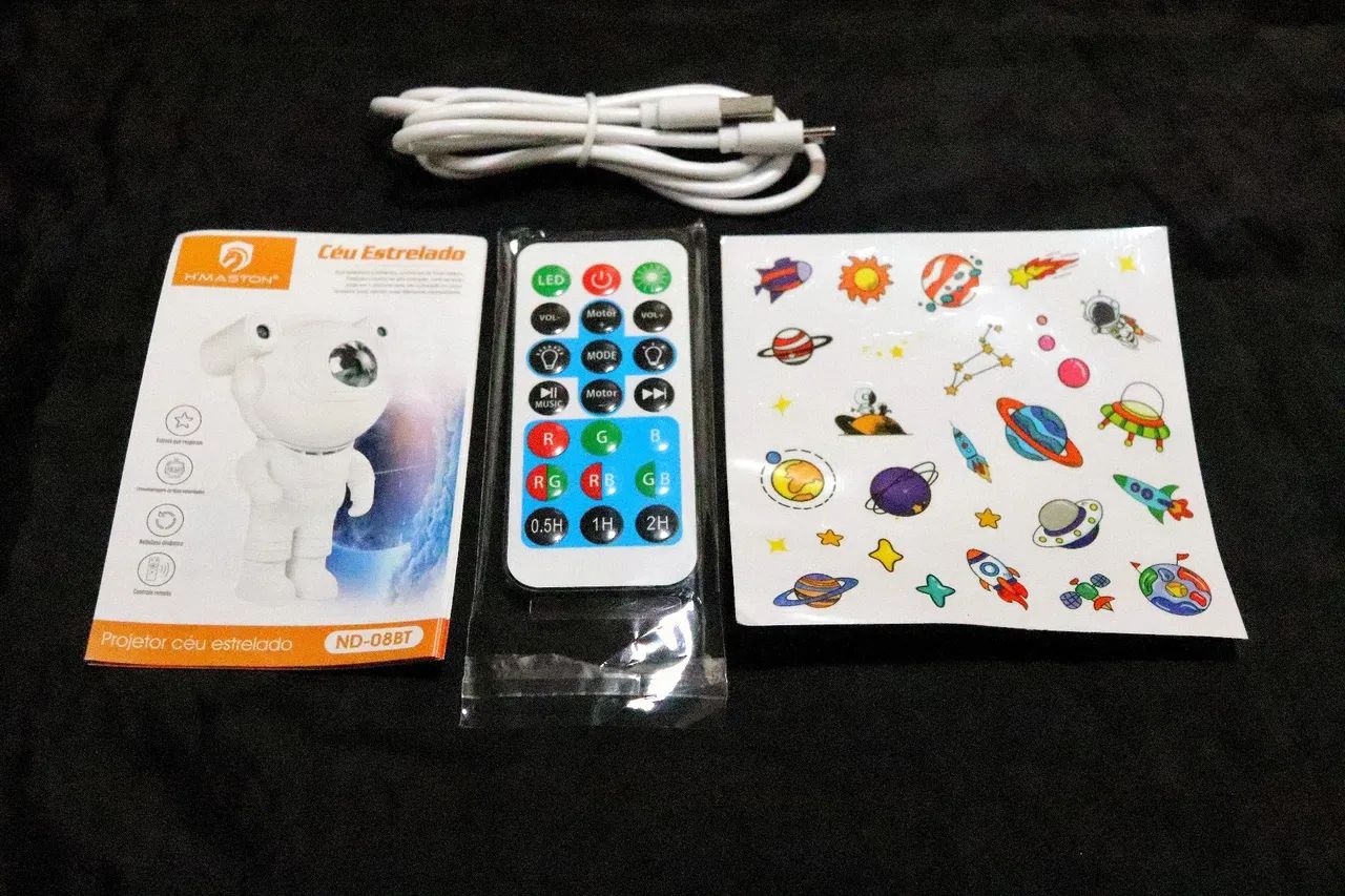 Projetor astronauta com Caixa de som e controle - NOVO - Foto 5