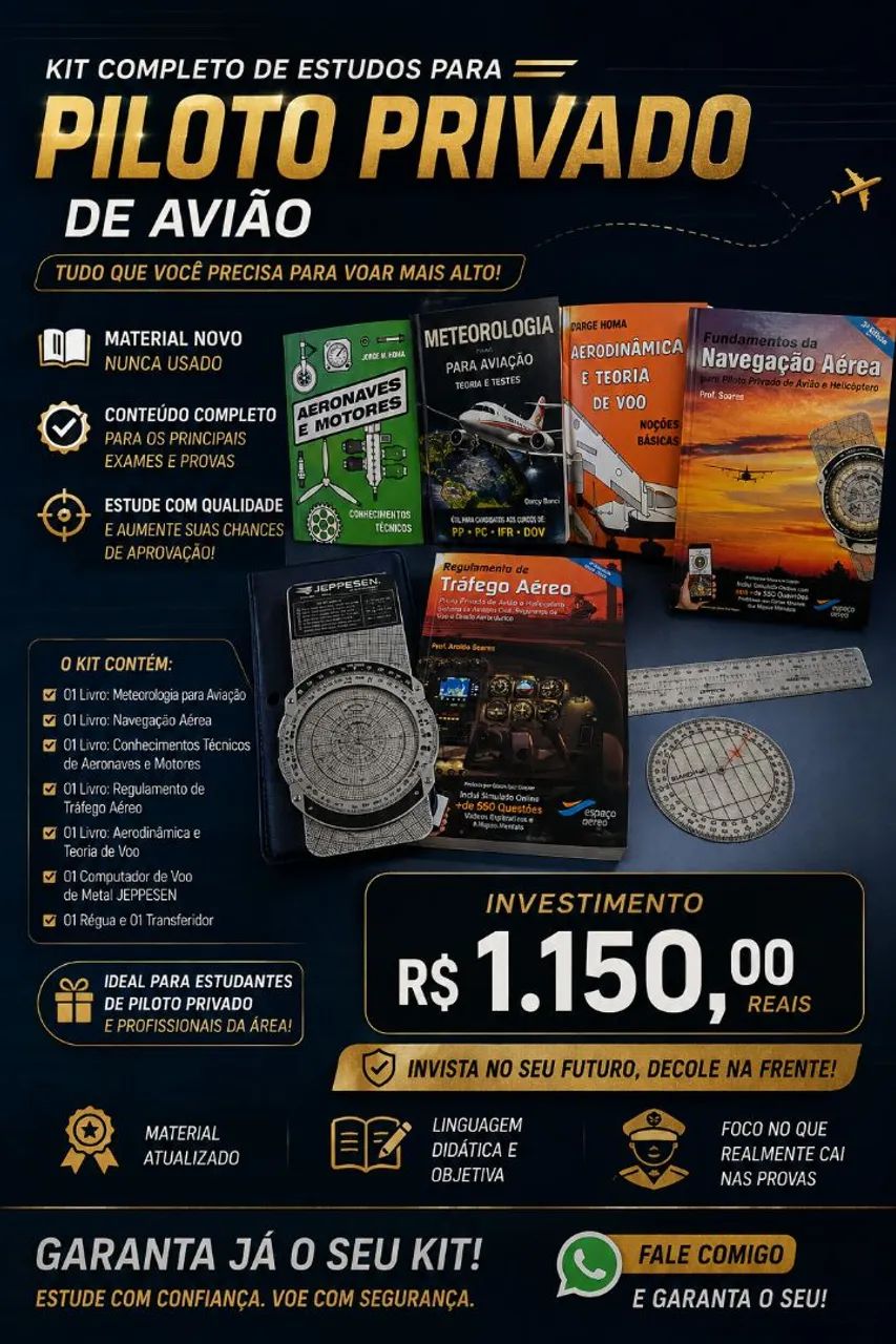 MATERIAL DE ESTUDO DE PILOTO PRIVADO DE AVIÃO 