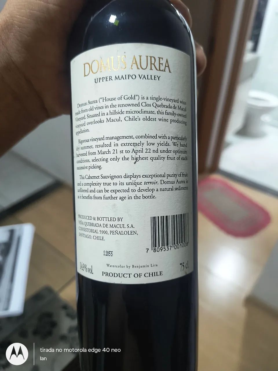 Vinho Domus Aurea - Foto 2