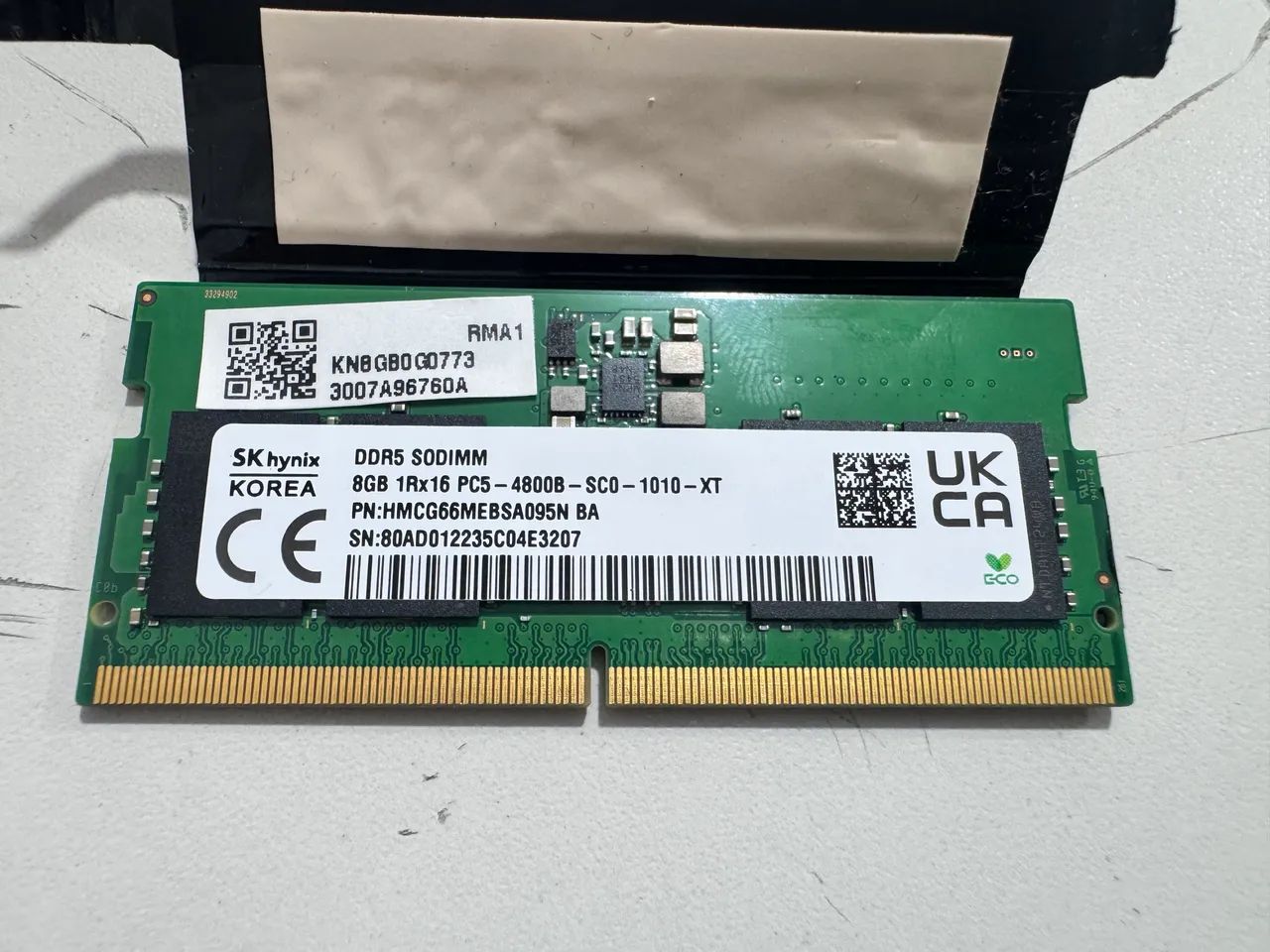 Memória RAM notebook DDR5 8GB 4800Mhz