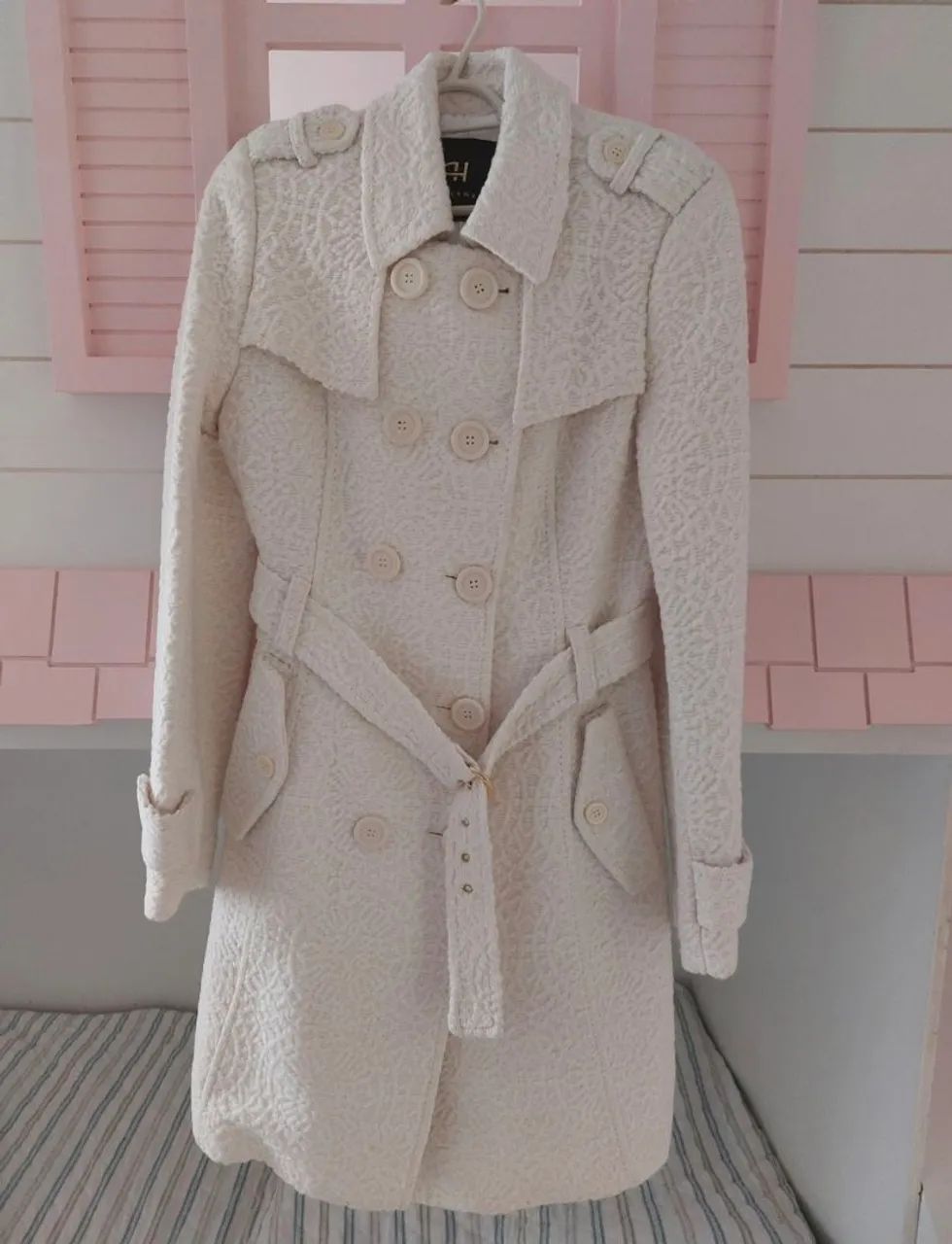 Casaco Trench Coat Off white 