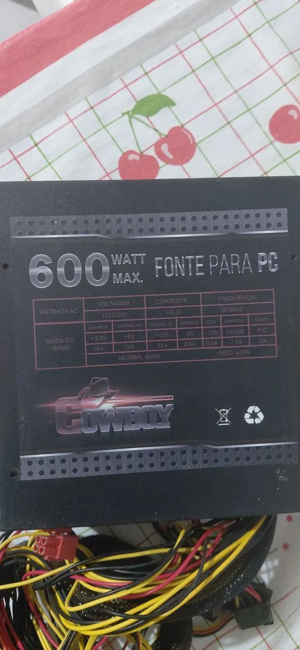 Fonte 600 wats e memória  - Foto 2