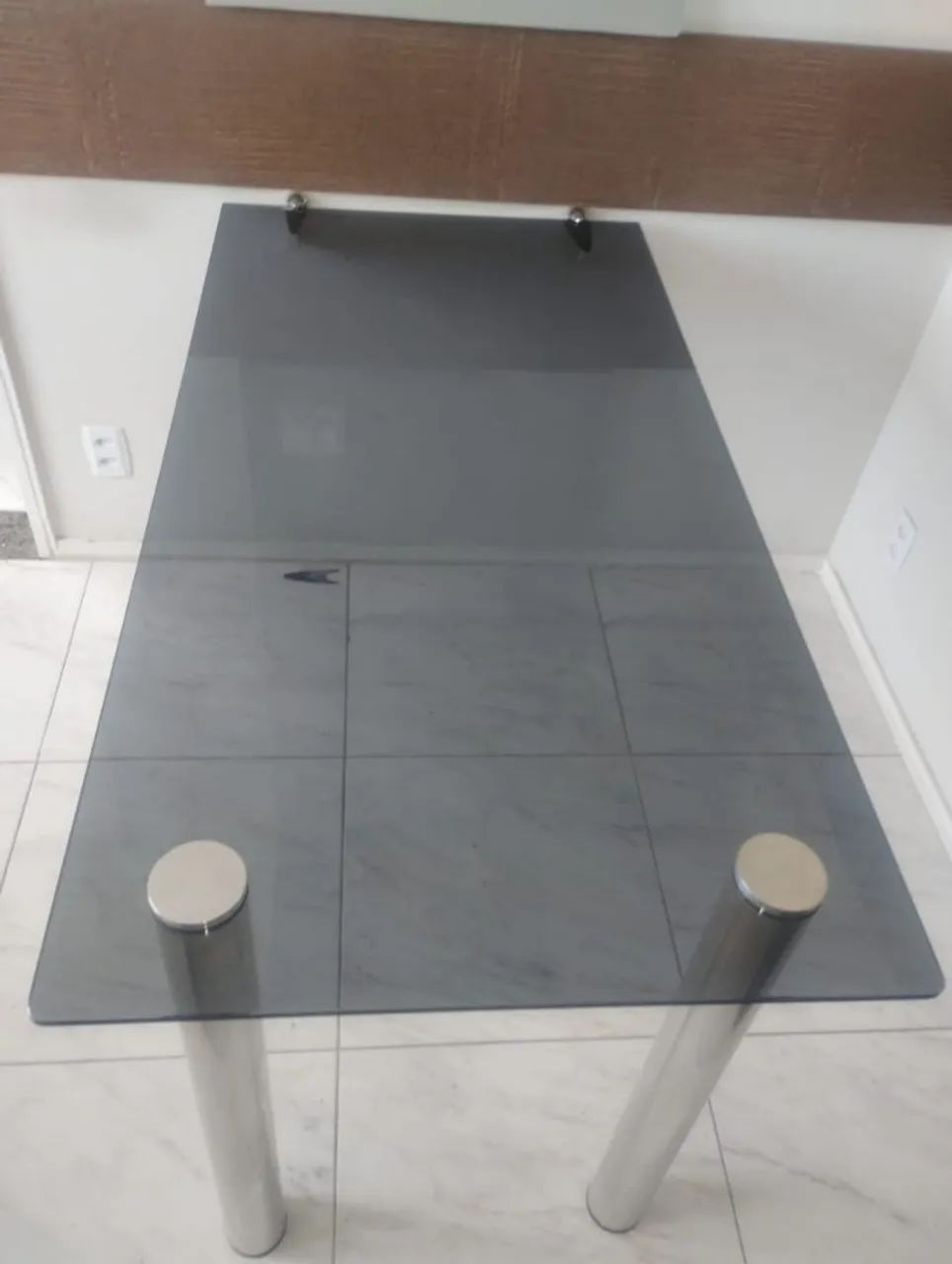 MESA  de  VIDRO  TEMPERADO  FUMÊ  - Foto 4