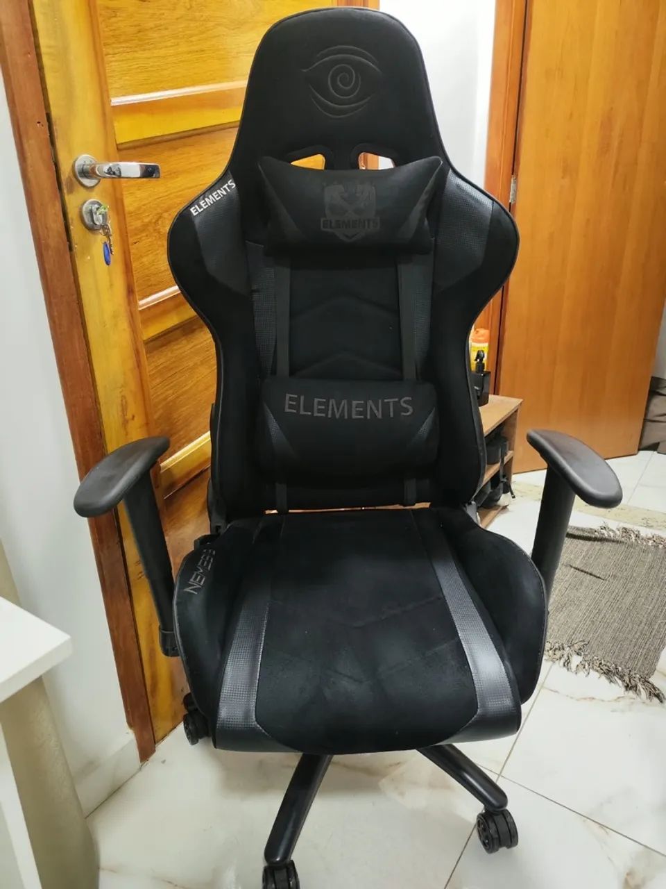 Cadeira Gamer Elements Nemesis - Preta - Foto 4