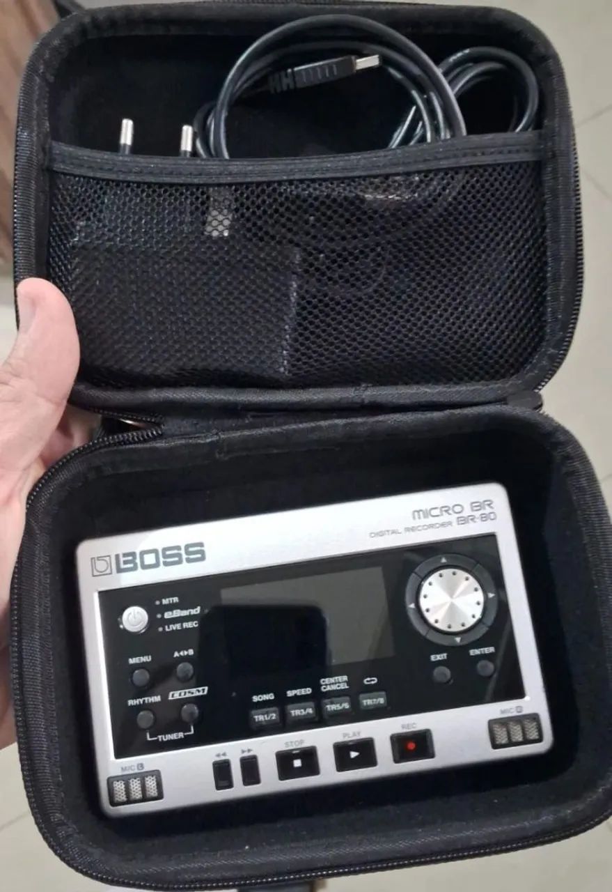 Gravador Digital Boss BR-80 - Microfones e Gravadores