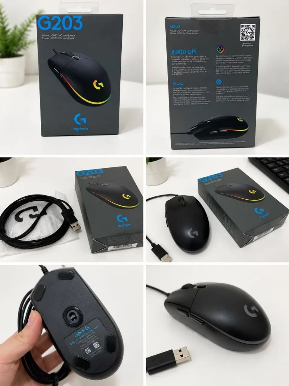 MOUSE GAMER LOGITECH G203 ? NOVO! ? - Foto 2