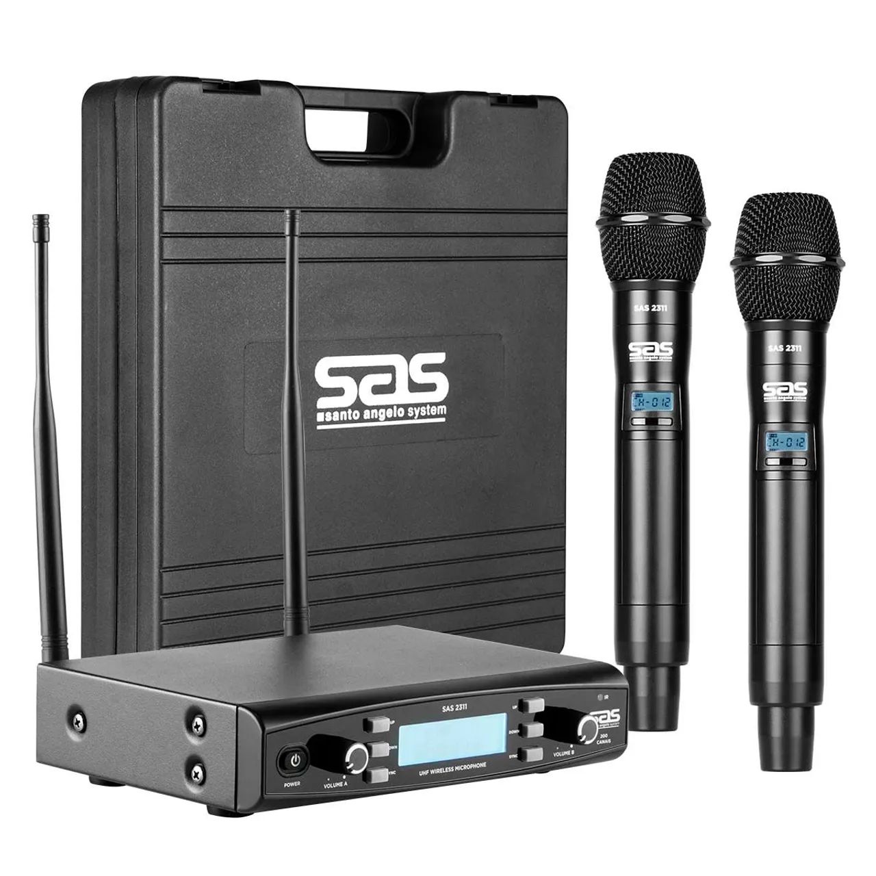 Microfone Sem Fio Santo Angelo SAS 2311Profissional 