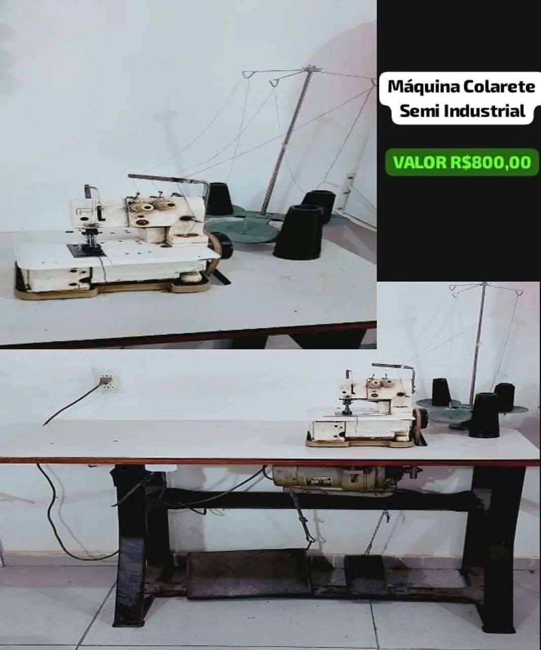 Máquina Colarete Semi Industrial 