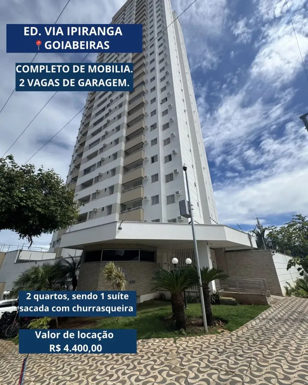 Apartamento mobiliado para locação no Edifício Via Ipiranga - Goiabeiras - Foto 3