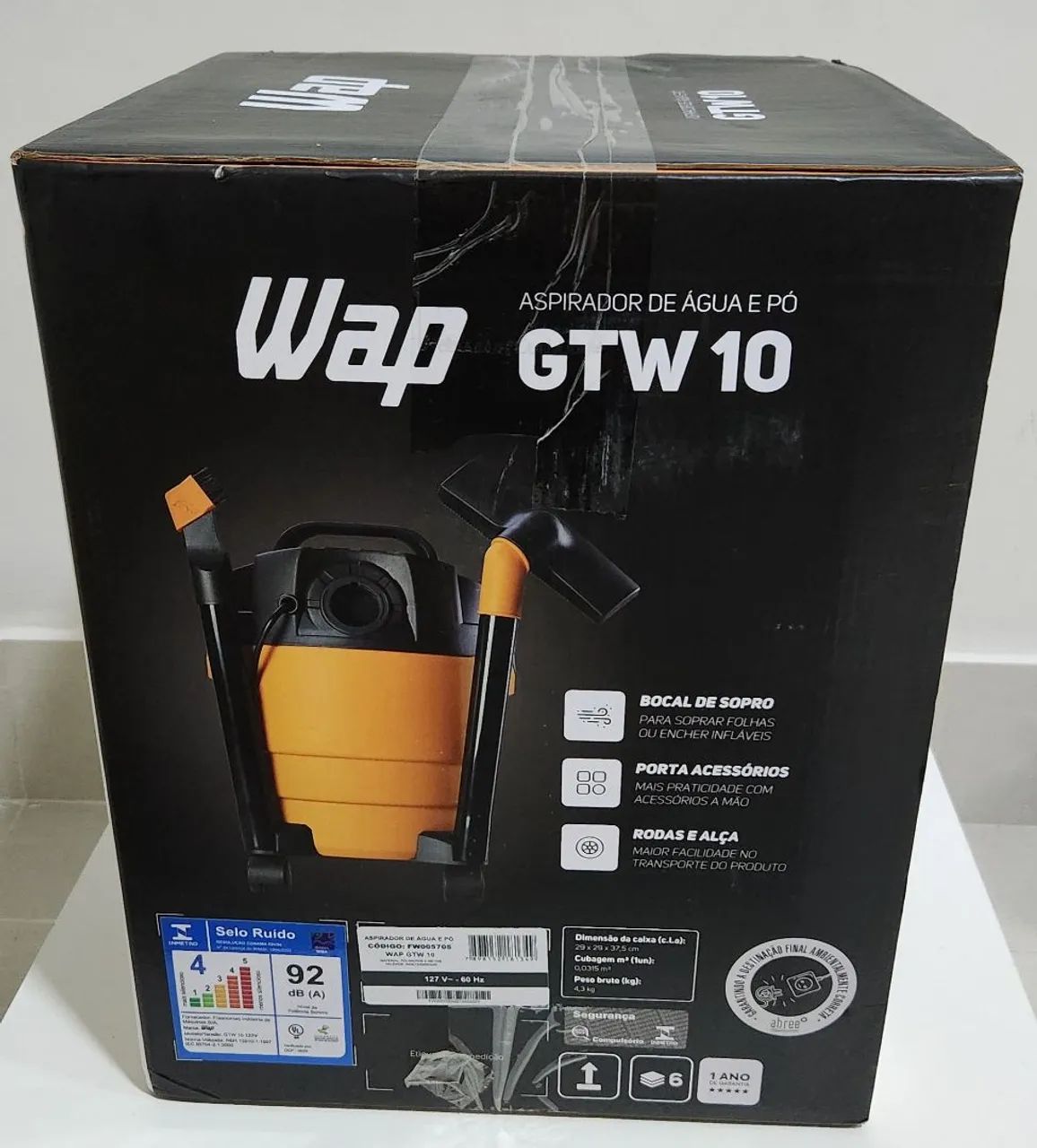 (Novo) Aspirador Água e Pó WAP WAP GTW 10 1400W - Muito Potente .  . - Foto 3