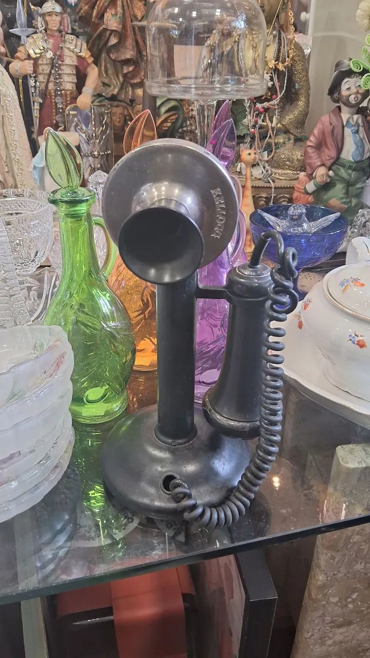 Raro e original Telefone antigo de mesa americano Chigago d