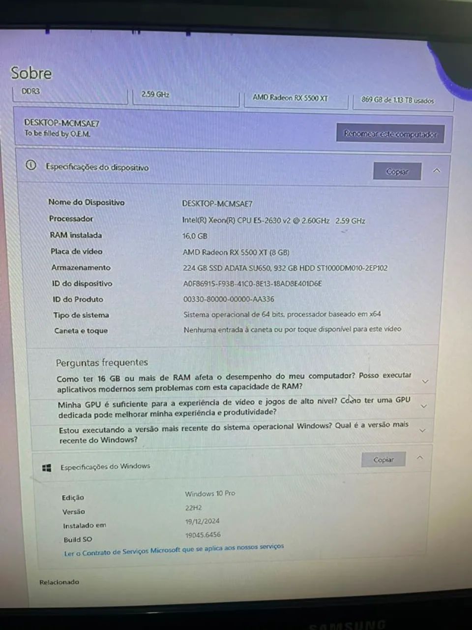 Pc gamer Rx 5500XT 8gb - Foto 5