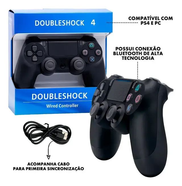 Controles Doubleshock Para Ps4 SEM Fio - Foto 4