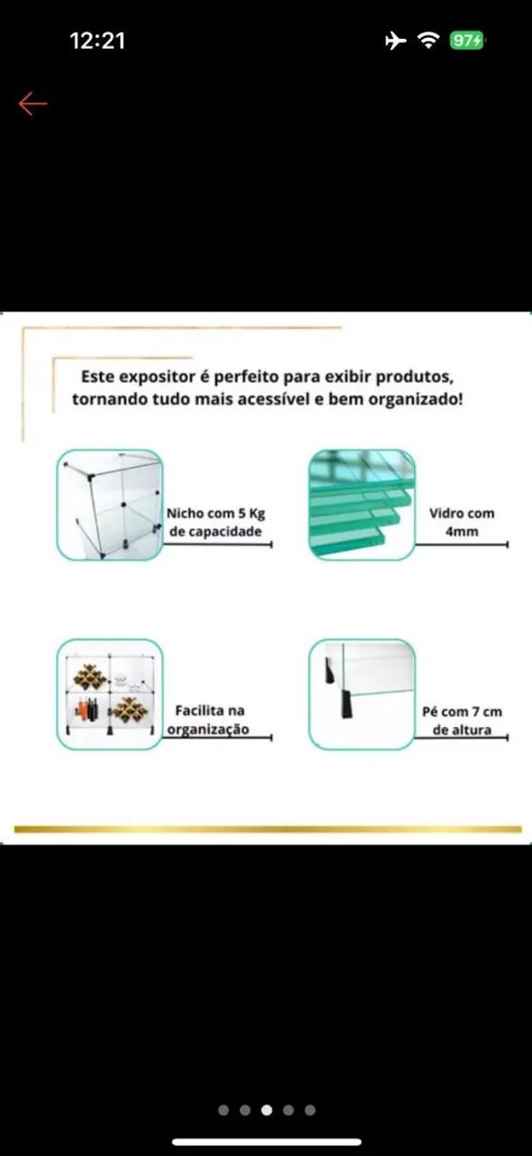 Expositor de vidro - Foto 3