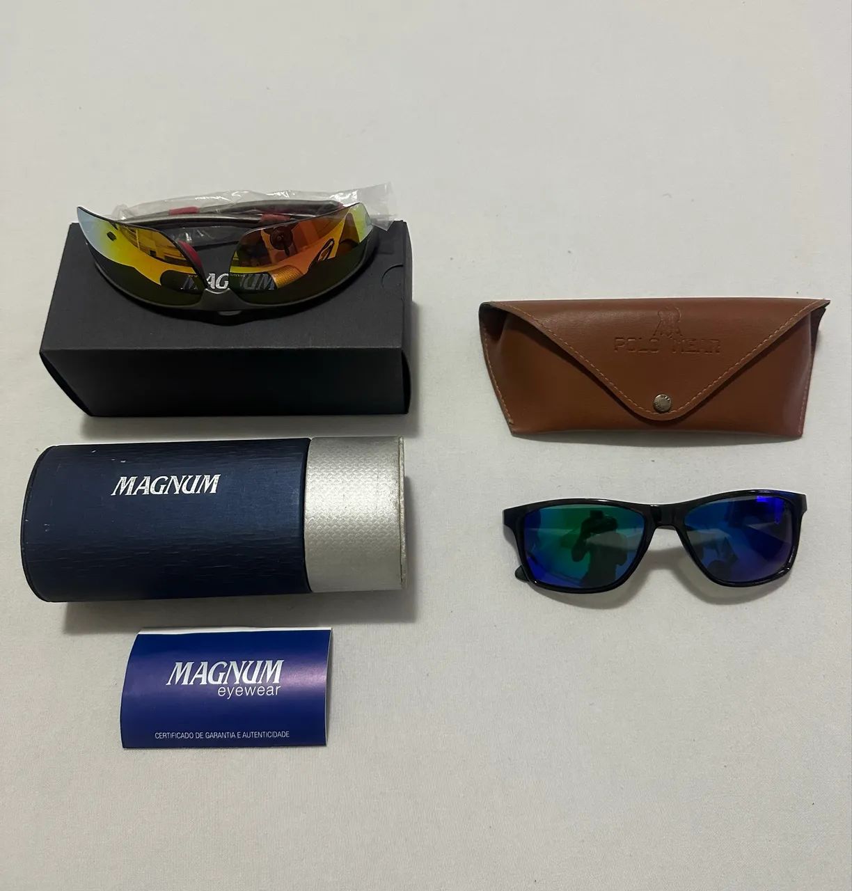 ÓCULOS DE SOL MAGNUM E POLO WEAR