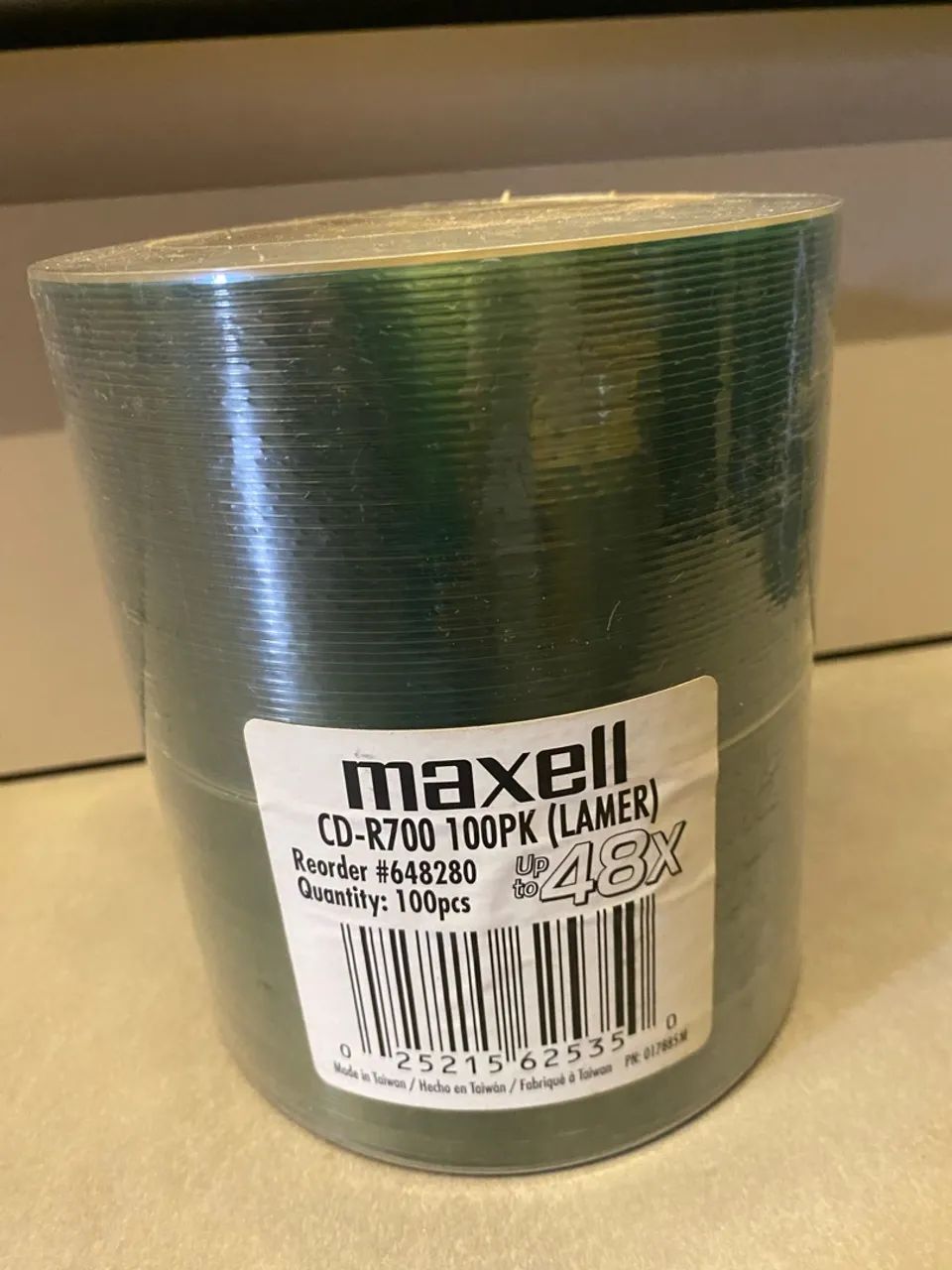 100 CDs Virgens Maxell 700MB Lacrados - CD-R Original