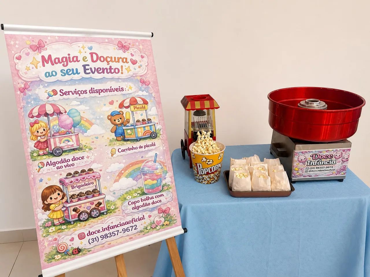 Algodão doce Ao vivo , copo personalizado  - Foto 4