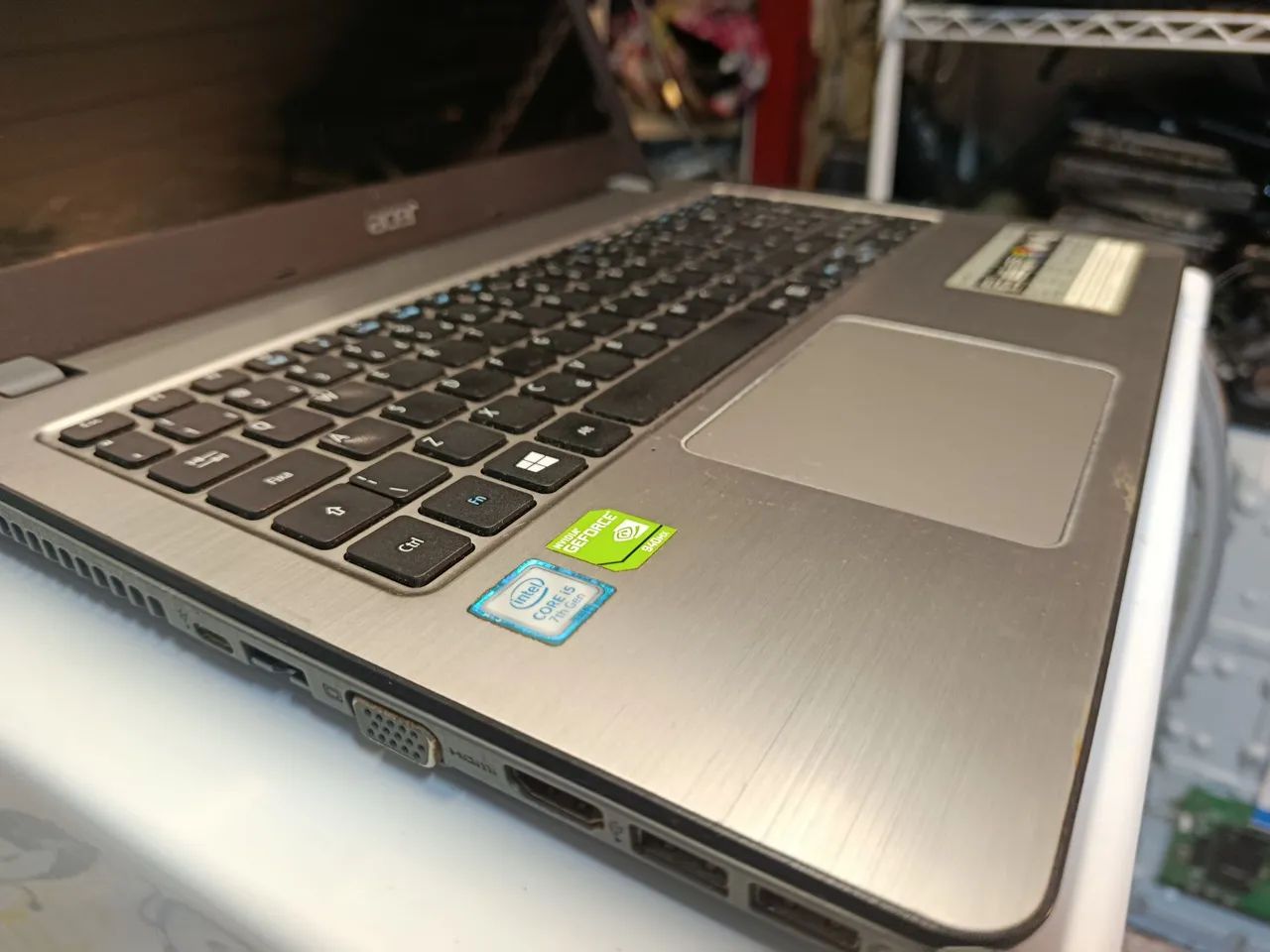 Notebook Acer core i5 7 geração placa de vídeo 940m 12 gb memória
