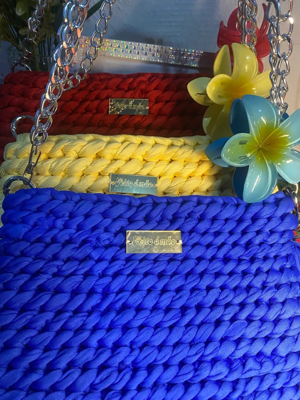 Bolsa de fio de malha  - Foto 2
