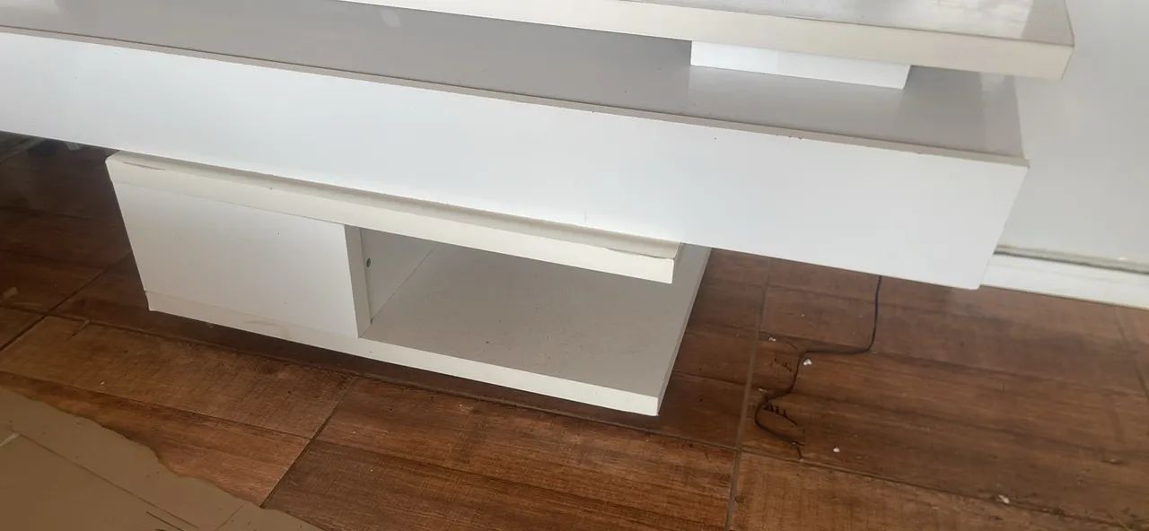 Kit sala com mesa de centro e painel BRANCO - Foto 2