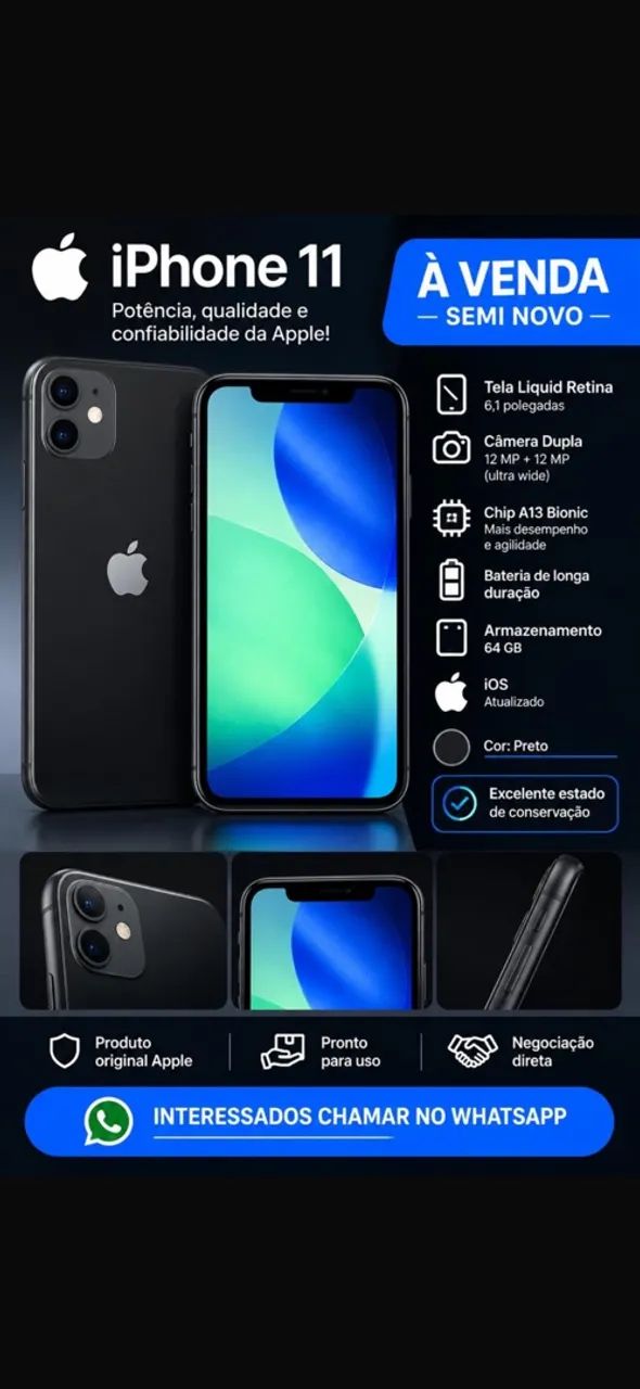 VENDO IPHONE 11 64G 