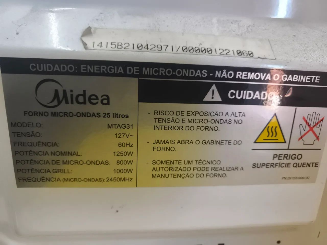 Microondas Midea grill 25 litros  - Foto 3