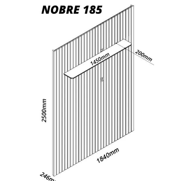 Painel Ripado Verdanza 184 cm para TV até 75 polegadas - Foto 2