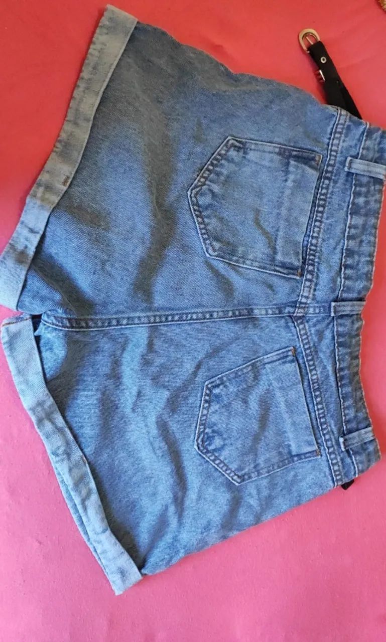 Shorts Jeans Feminino- Tamanho 44 - Foto 2