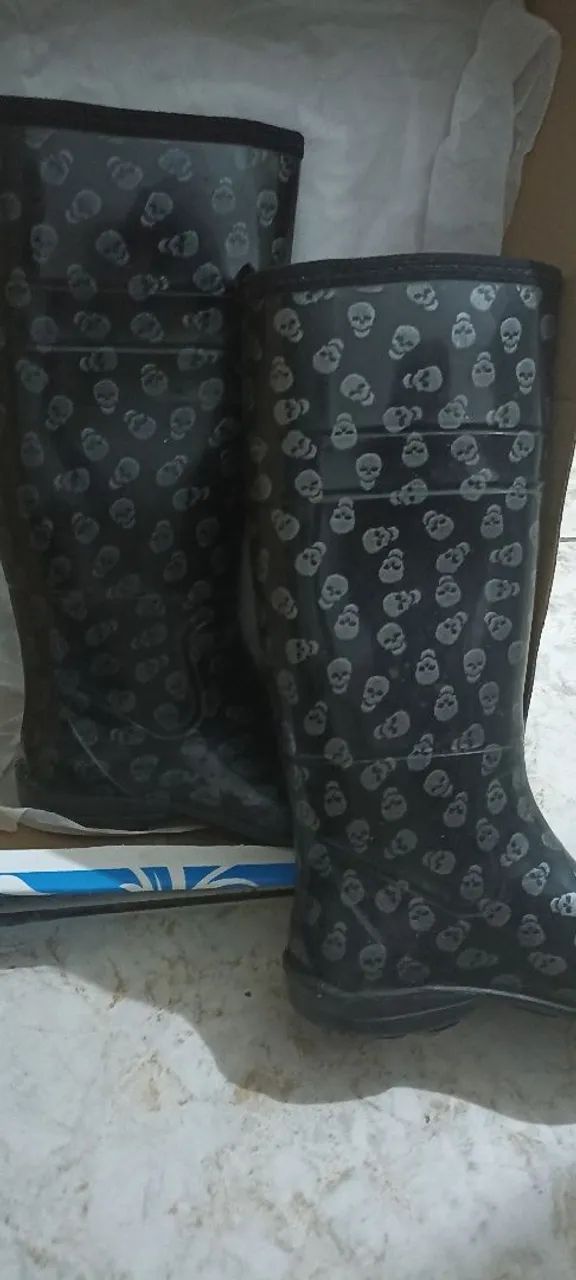 Bota galocha estampada - Foto 2