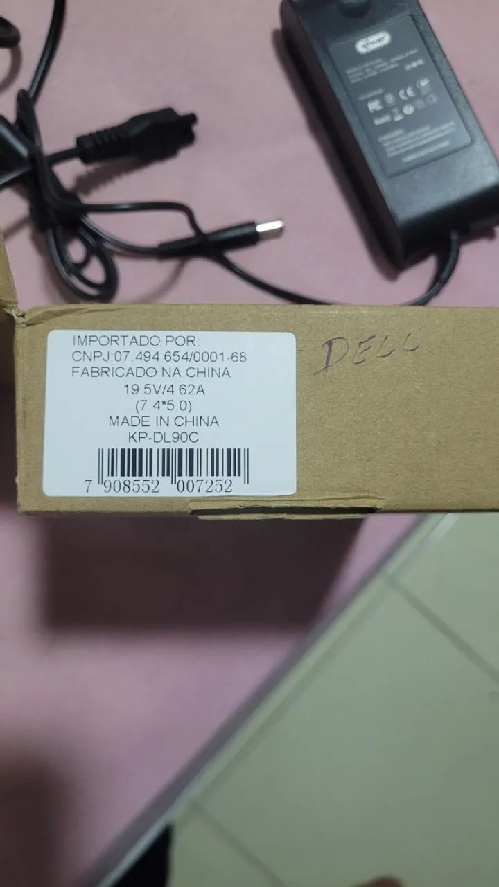 carregador do notebook dell nunca usado  R$  110,00 - Foto 2