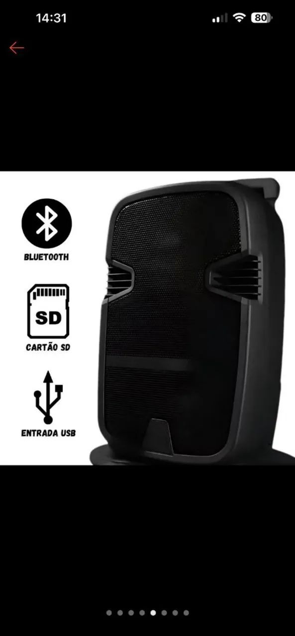 Caixa de som com bluetooth  - Foto 2