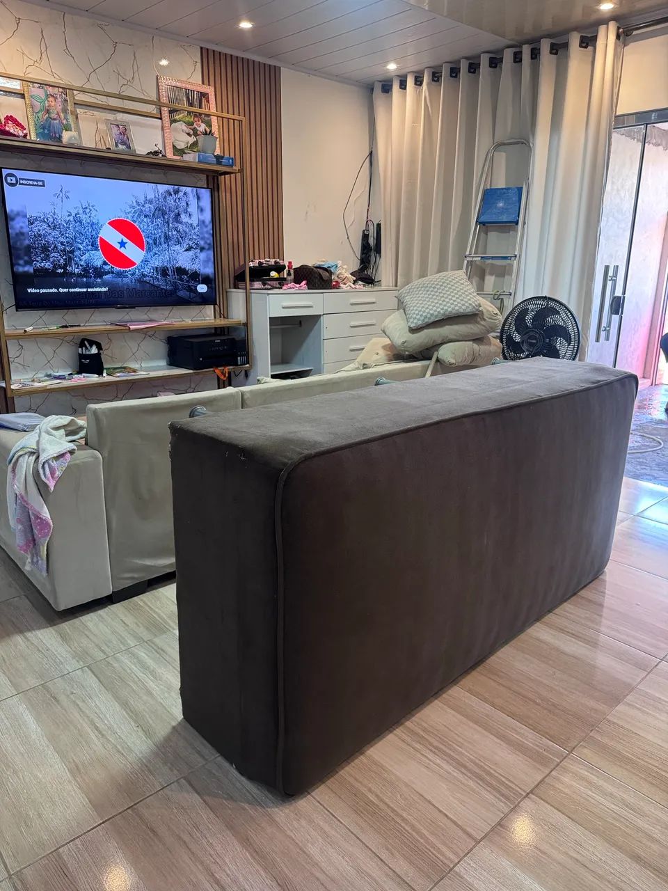 Cama Solteiro de mola muito boa e em bom estado - Foto 2