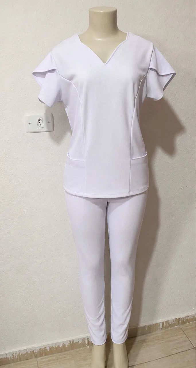 Pijama enfermagem branco - Foto 2