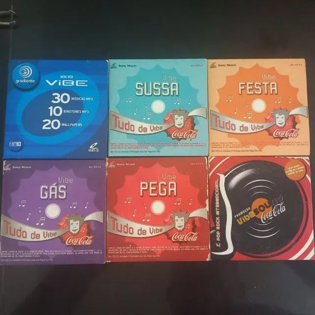Coleção MINI VCDS COCA-COLA + UM GRADIENTE