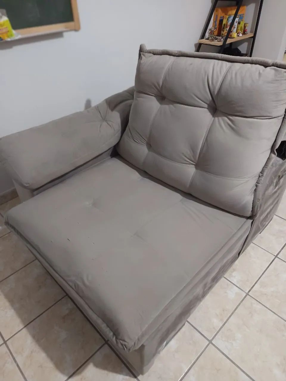 Sofá retrátil 3m Cinza  - Foto 4