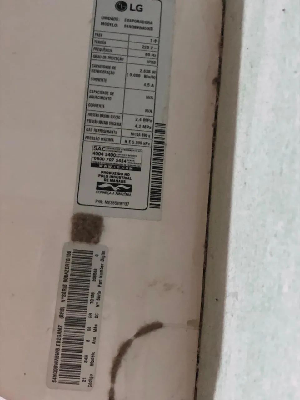 Ar condicionado LG 9mil btus - Foto 3