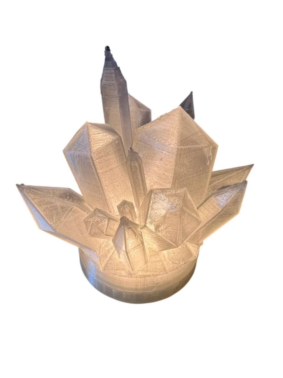 Luminária Cristais Geométricos - Impressa em 3D - Foto 3