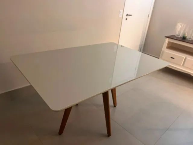 Mesa de jantar de vidro - retangular - Foto 4