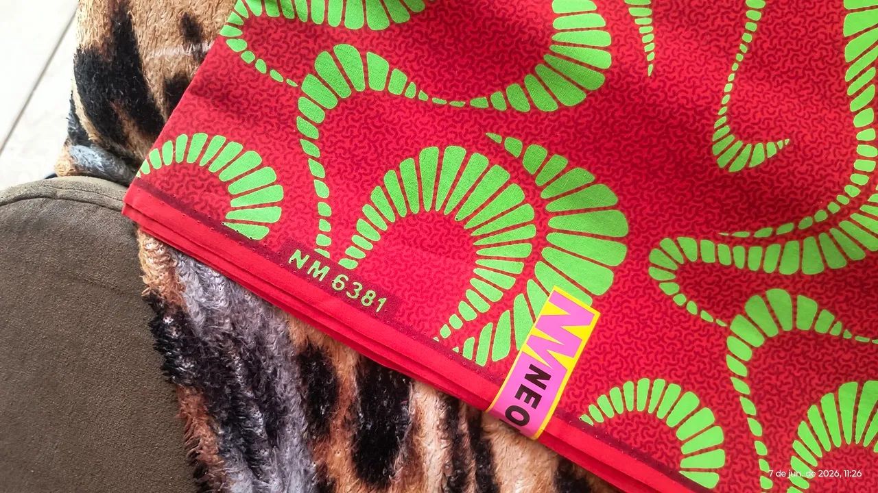 Tecido estampado africano neon move - Foto 3