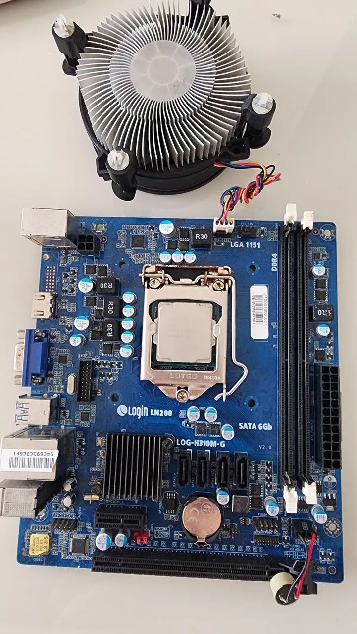 Placa Mãe DDR4 8° Gen + Pentium 3.7gHz