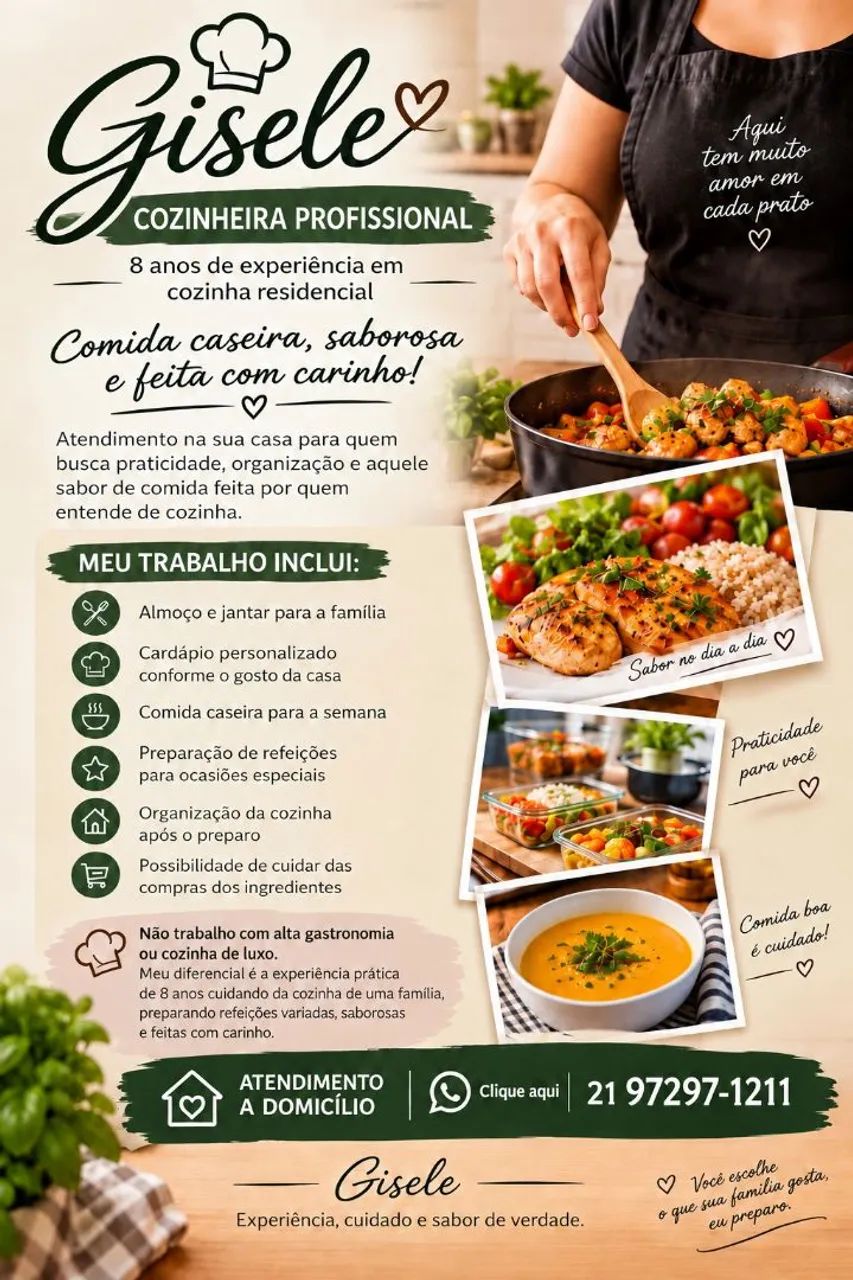 GISELE COZINHEIRA PROFISSIONAL
