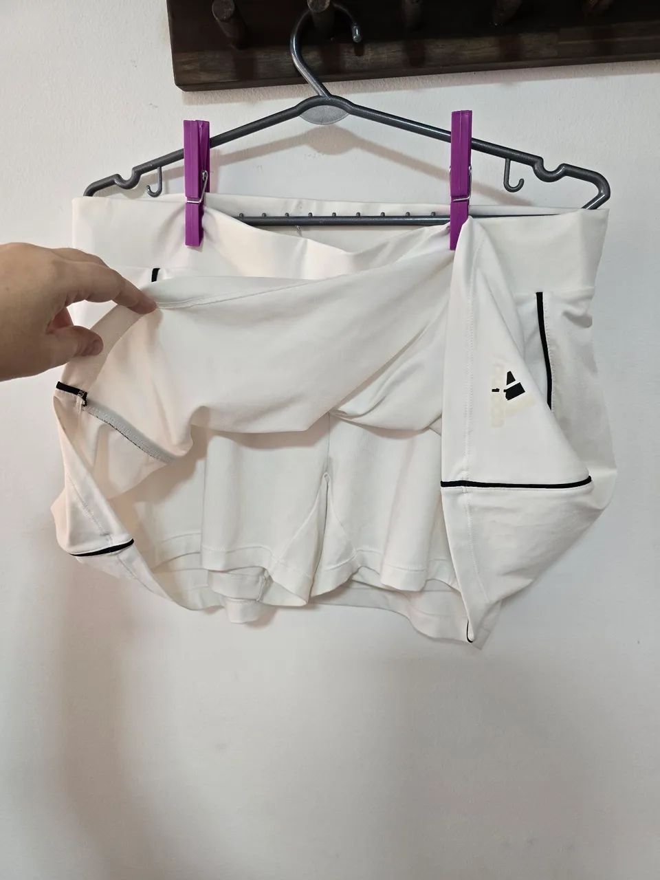 Short Saia Adidas Climalite branco M - Foto 3